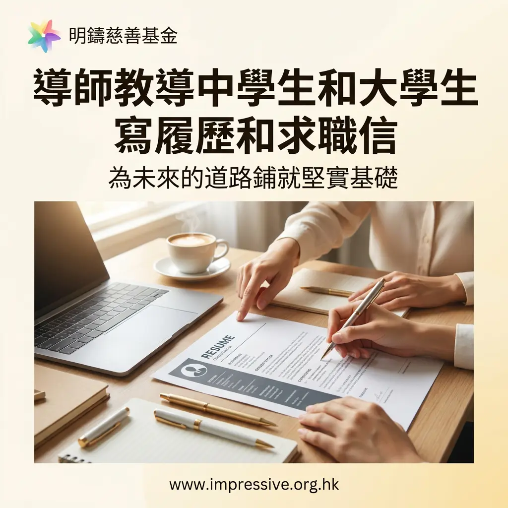導師教導中學生和大學生寫履歷和求職信，為未來的道路鋪就堅實基礎。