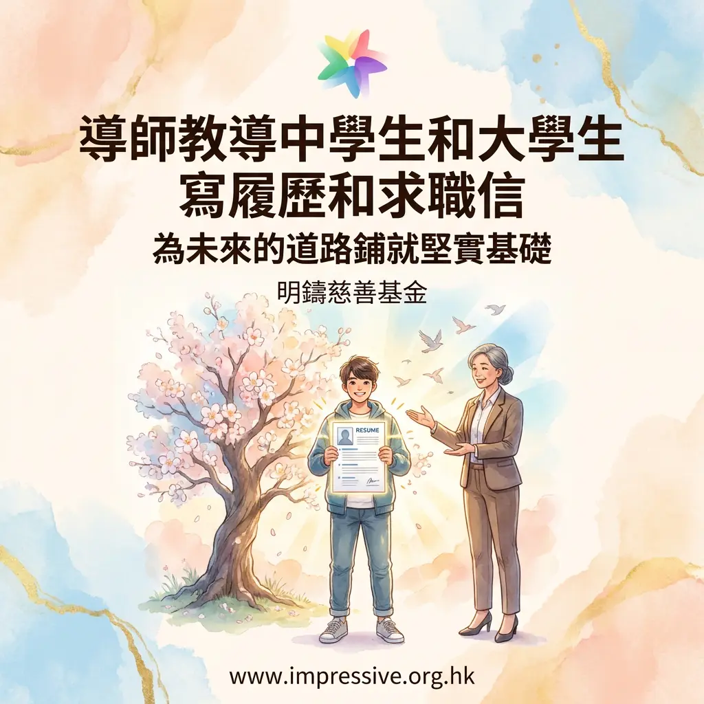 導師教導中學生和大學生寫履歷和求職信，為未來的道路鋪就堅實基礎。